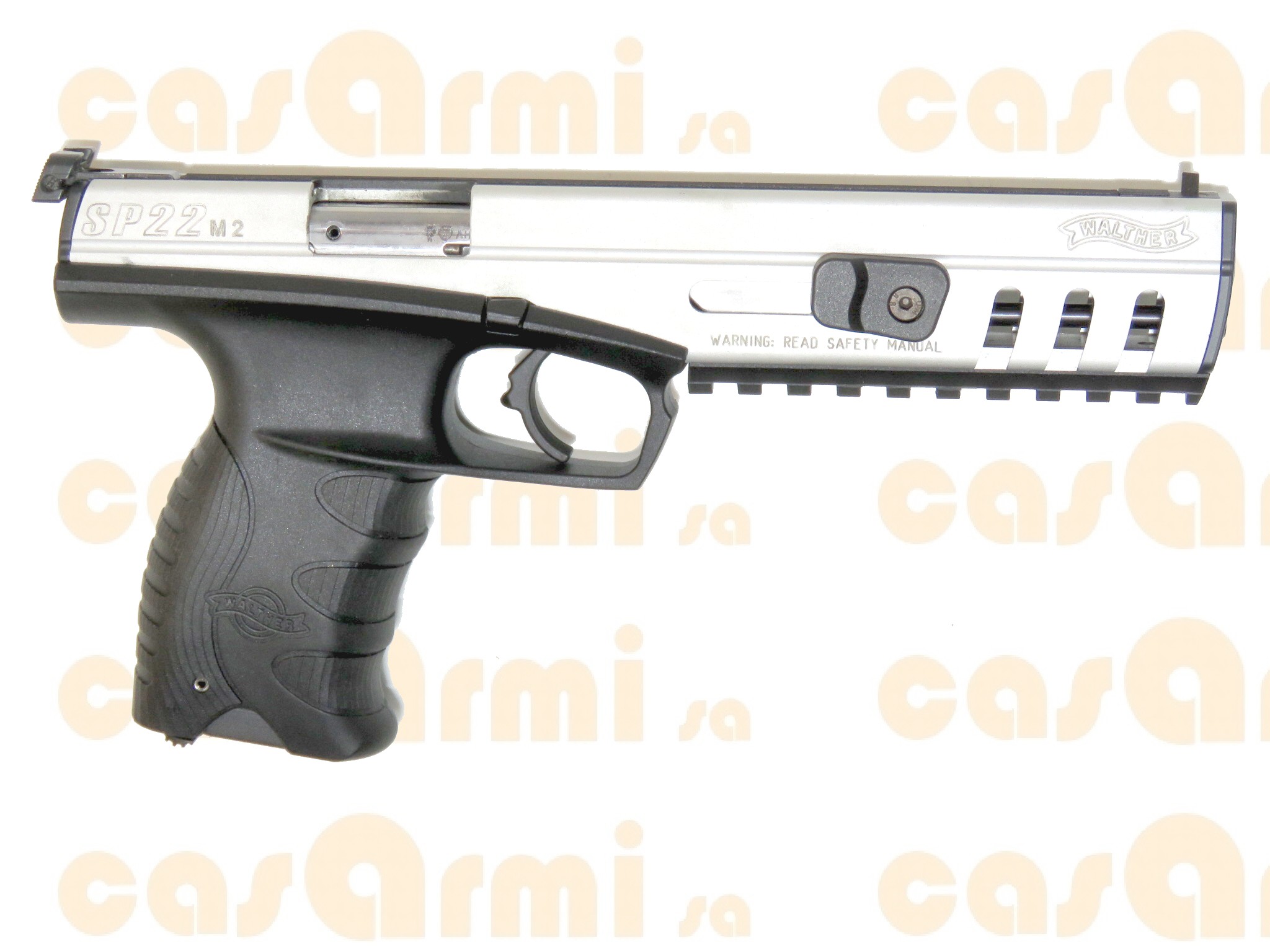 Walther mod. SP22 M2, con secondo caricatore .22 long rifle